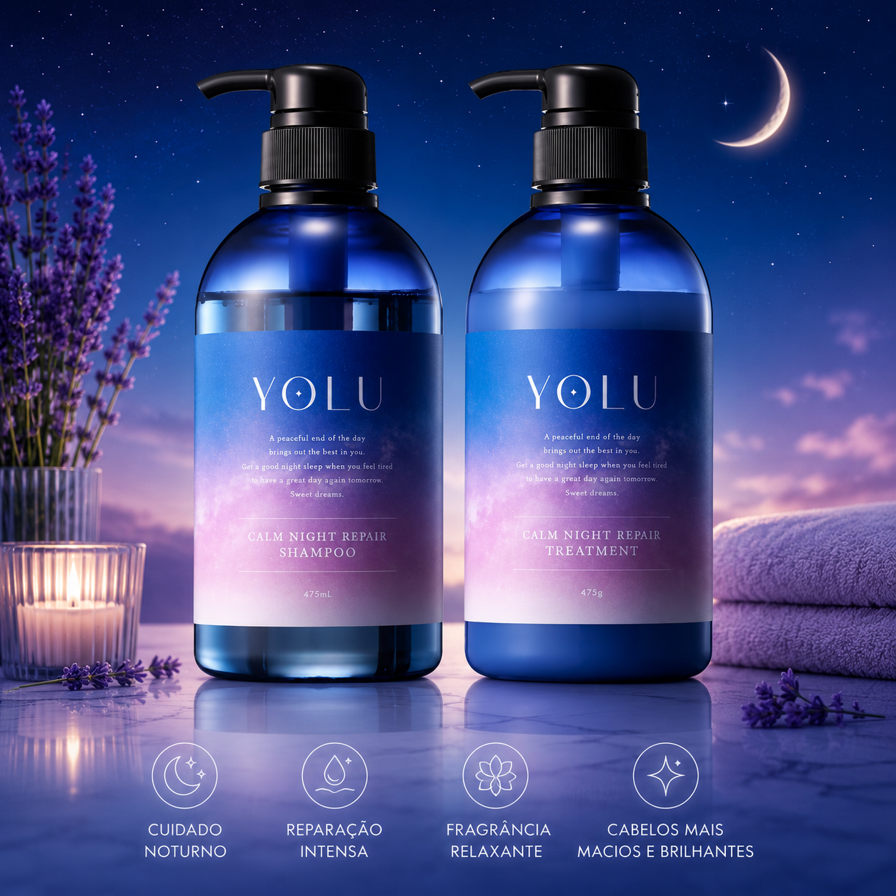 YOLU - Calm Night Repair - Shampoo & Condicionador