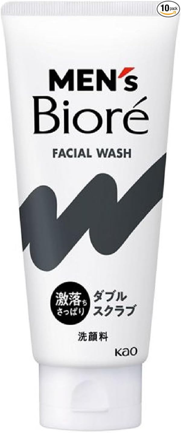 Men's Biore Facial Wash Double Scrub 130g