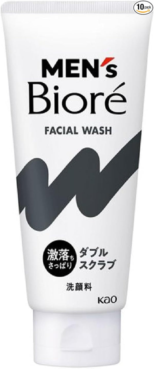 Men's Biore Facial Wash Double Scrub 130g