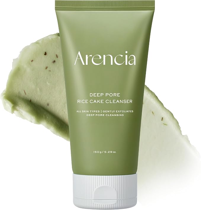 Arencia Green Tea + LHA Deep Pore Rice Cake Cleanser 150g