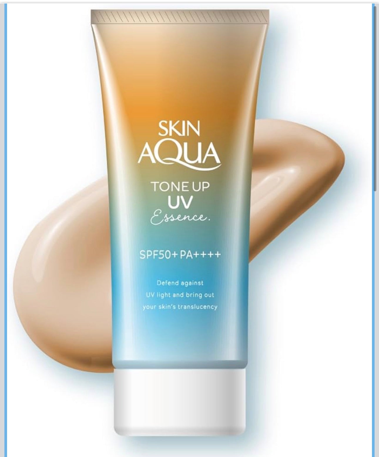 Skin Aqua Tone Up UV Essence SPF50+ PA++++ – Protetor Solar Facial com Efeito Iluminador 70g