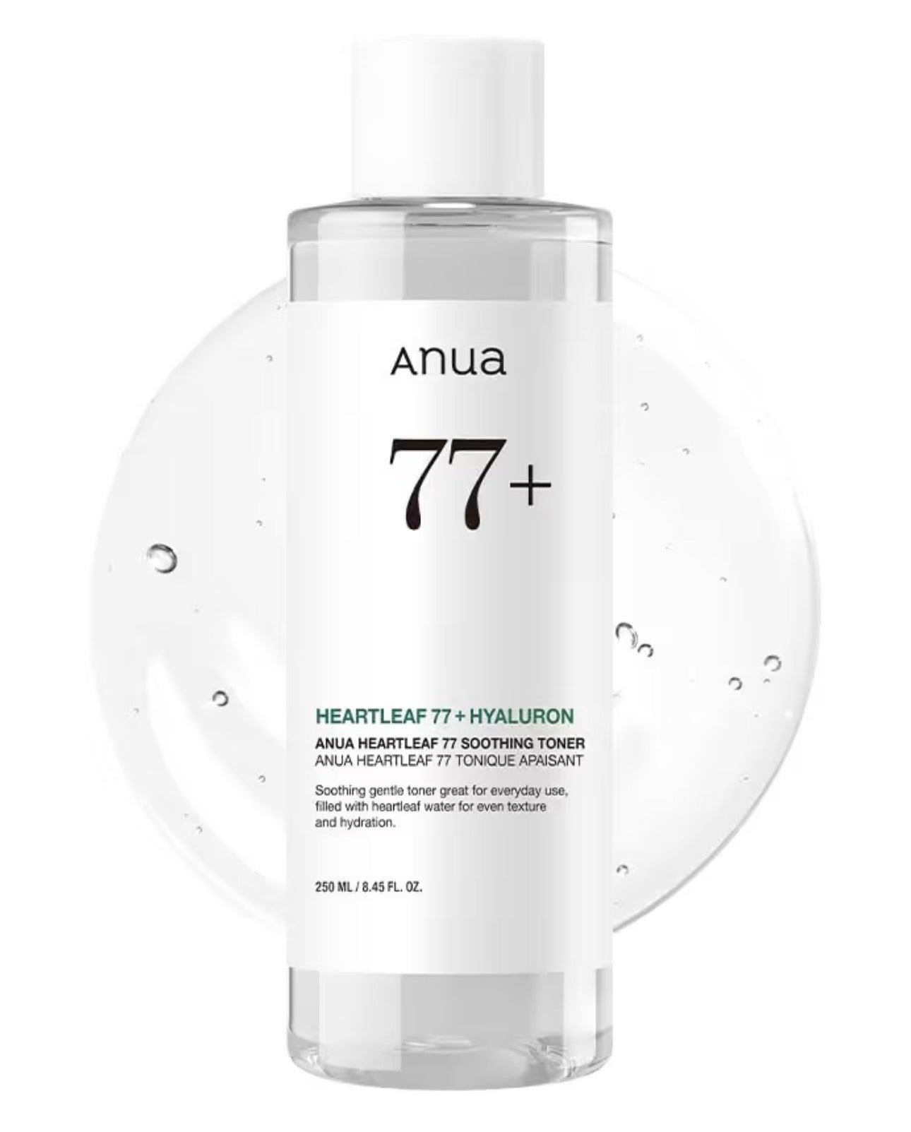 Anua Heartleaf 77+ Hyaluron Soothing Toner – Tônico Facial Calmante e Hidratante 250ml