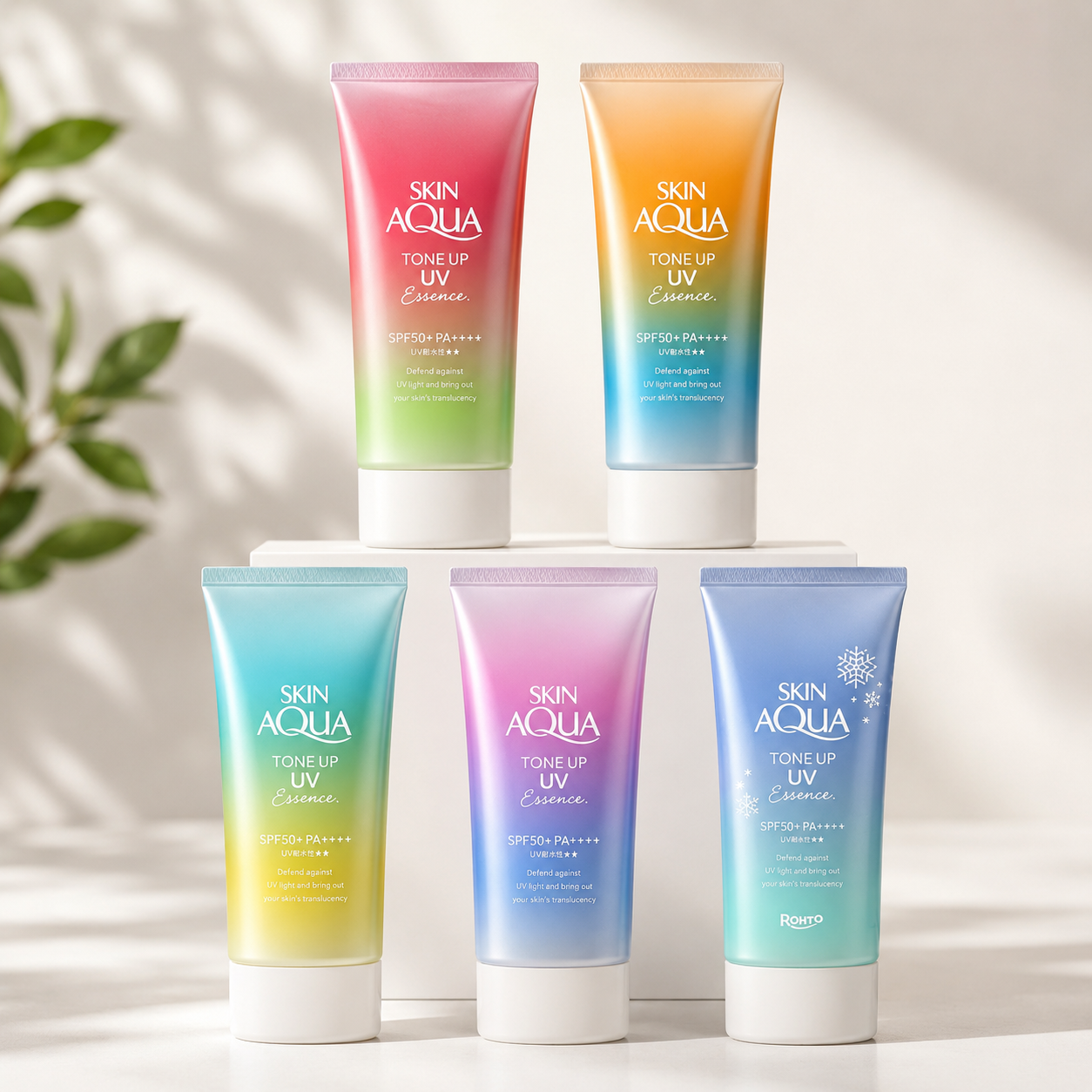 Skin Aqua Tone Up UV Essence SPF50+ PA++++ – Protetor Solar Facial com Efeito Iluminador 70g