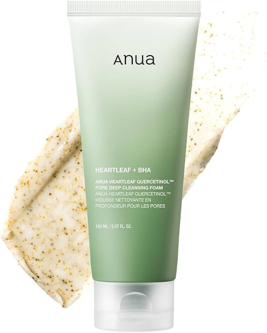 Anua Heartleaf Quercetinol Pore Deep Cleansing Foam 150ml – Limpeza Profunda com BHA